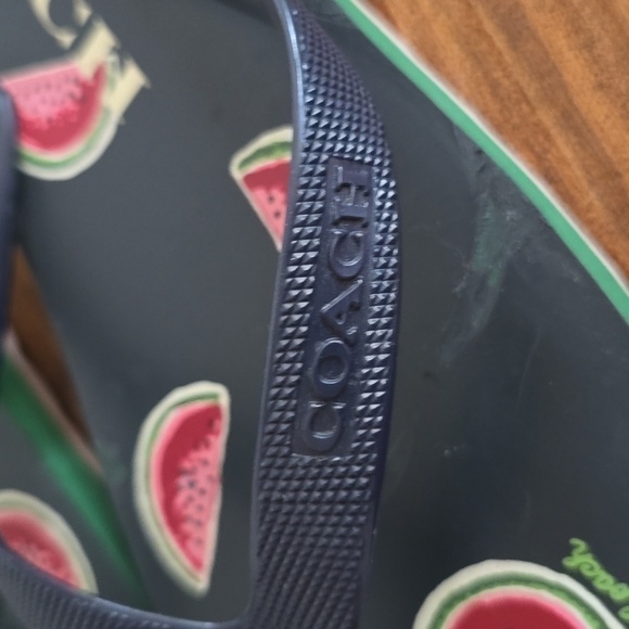Coach Womens Watermelon PRINT Flip Flops Sz.8 - Picture 9 of 9